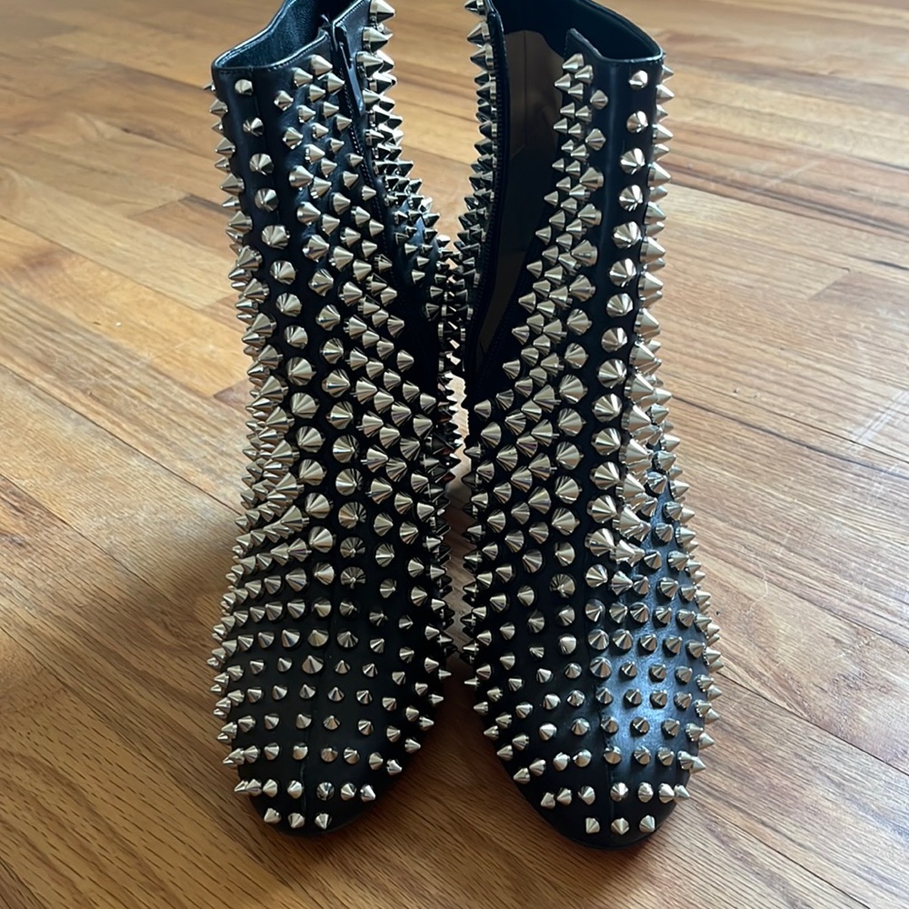 spiked booties wear with anything